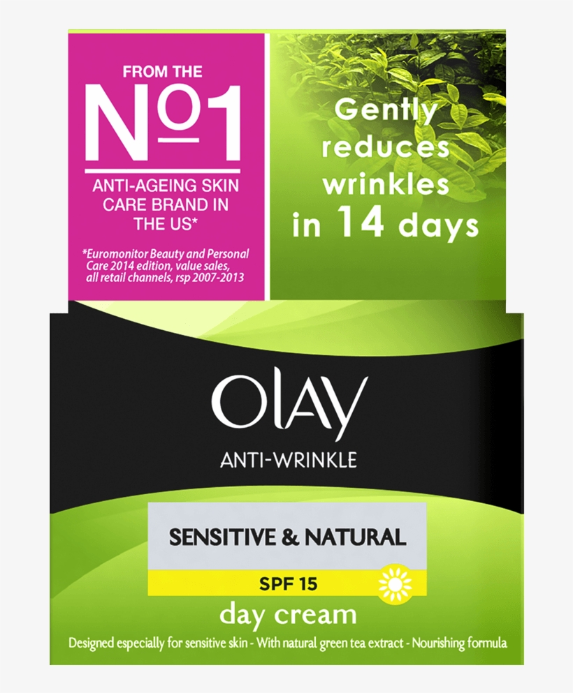 Anti-wrinkle Sensistive Skin Day Cream With Spf15 - Olay Anti-wrinkle Day Cream Spf15 Sensitive Skin 50, transparent png download