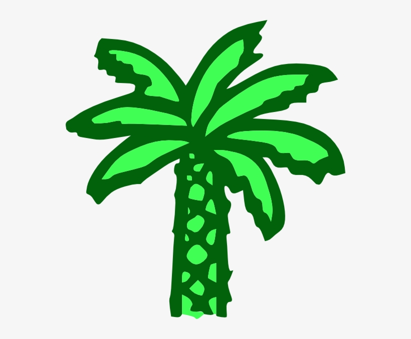How To Set Use Cartoon Green Palm Tree Clipart, transparent png download