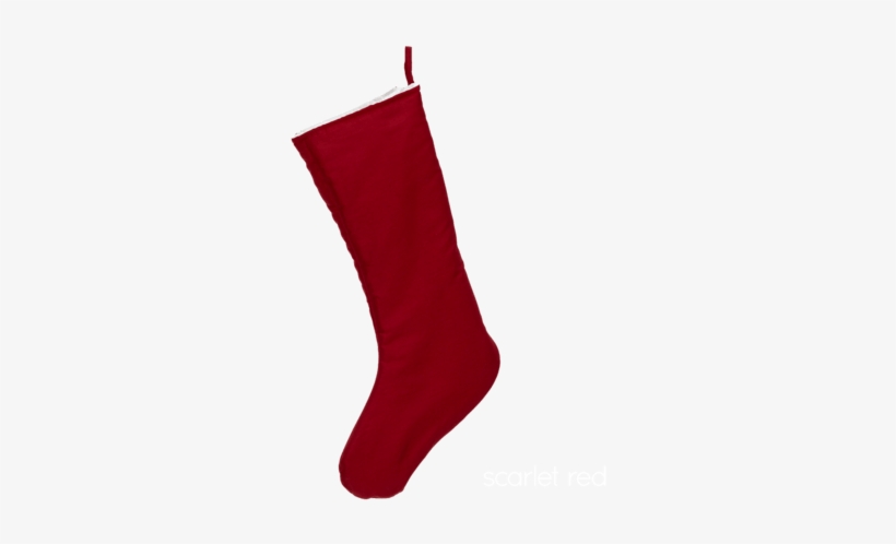 Embroider Buddy Chic Christmas Stocking, Scarlet Red - Christmas Stocking, transparent png download
