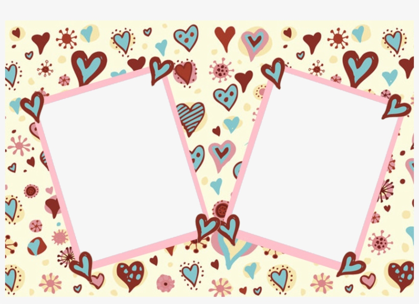 Oie, Essas São Algumas Das Molduras Para Fotos Que - Generique Coque Huawei P10 - Papier Peint Coeurs Animés, transparent png download