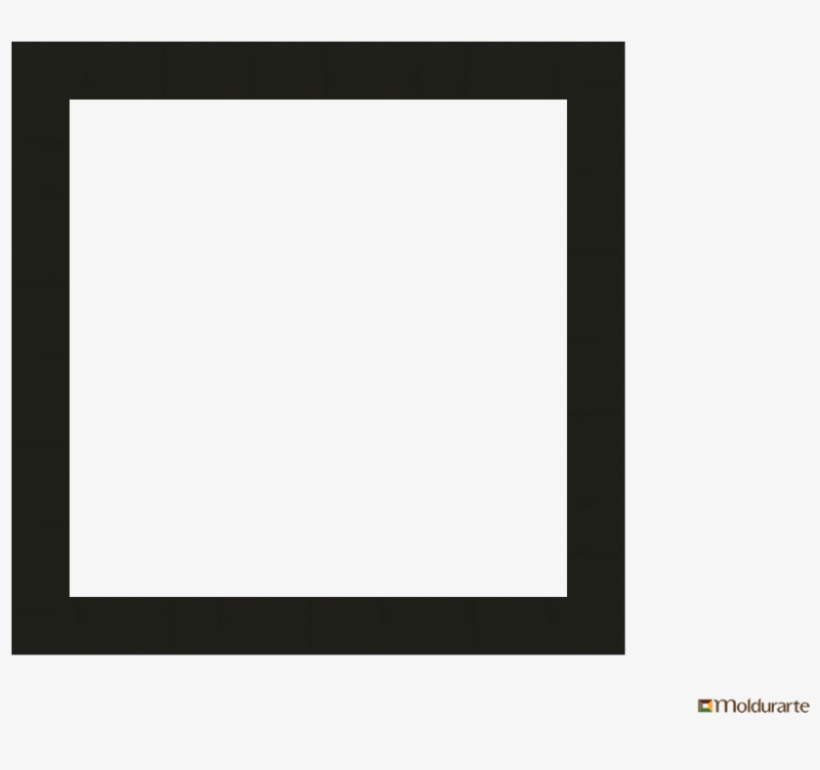 Moldura C/7 Cm De Largura Lisa Preta - Moldura Preta, transparent png download