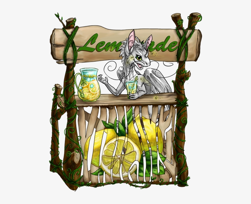 Would You Like To Buy Some Lemonade” A Small White - Cartoon, transparent png download