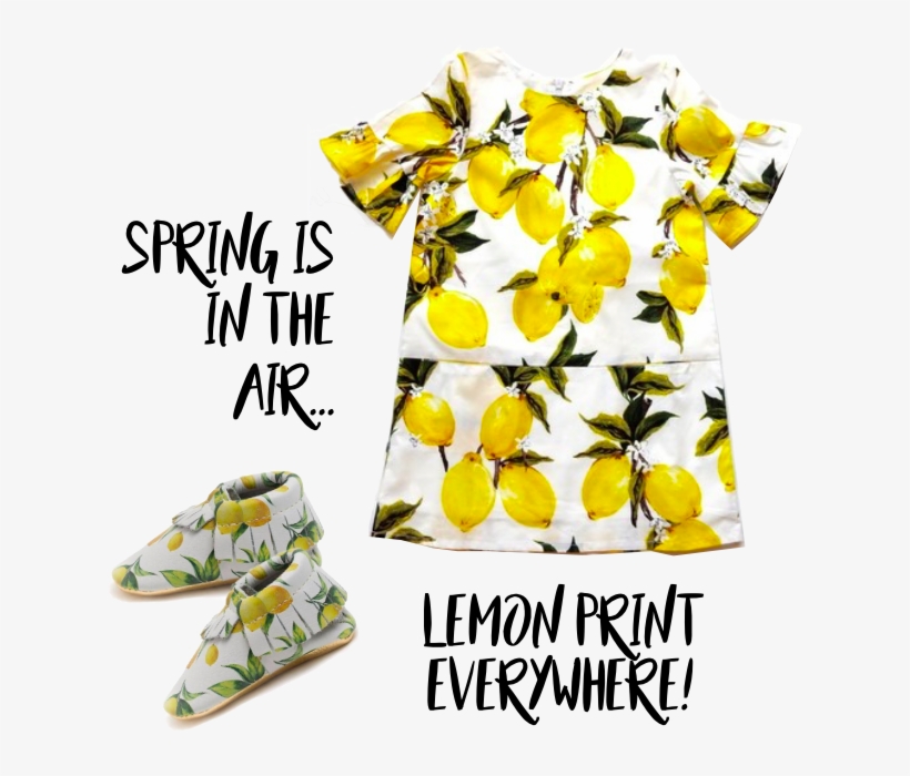 Lemonade Stand - Freshly Picked Girls' Lemonade Moccasins - Baby - White/yellow, transparent png download