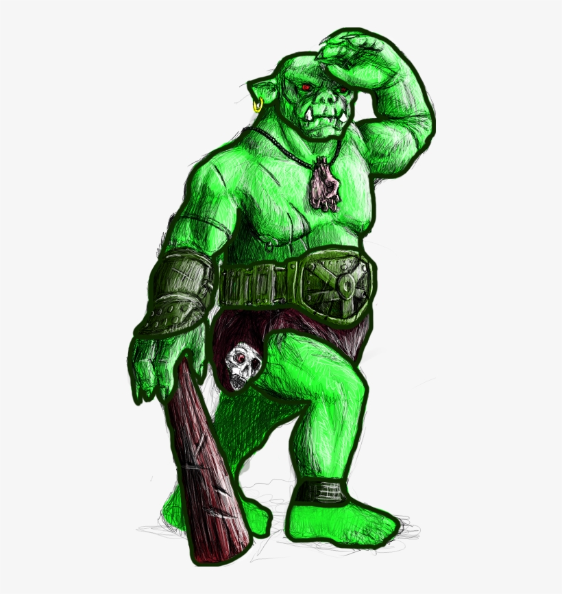 Vector Free Library Painted Opengameart Org Preview - Orc Clipart, transparent png download