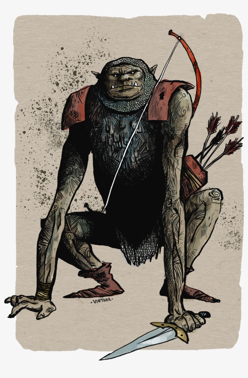 So Here's My Take On What A Tolkien Orc Might Look - Illustration, transparent png download