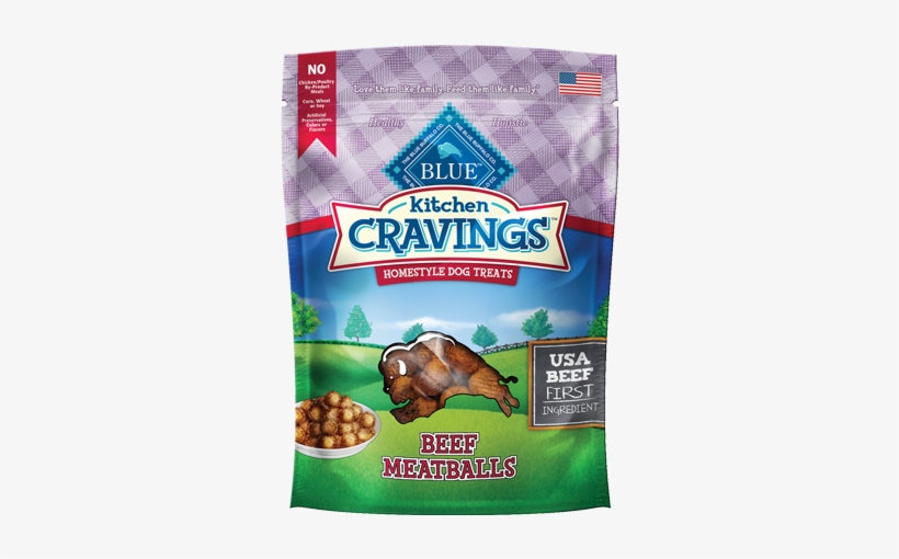 Blue Buffalo Blue Kitchen Cravings Beef Meatball Dog - Blue Buffalo Kitchen Cravings, transparent png download