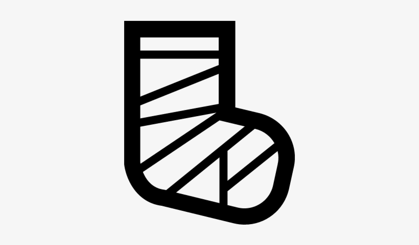 Broken Feet With Bandage Vector - Bandage Icon, transparent png download