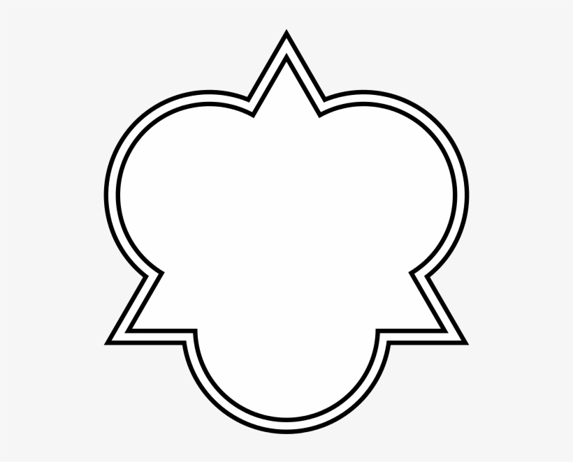 Trefoil Architectural Equilateral Triangle Outlined - Free Third Eye Graphics, transparent png download