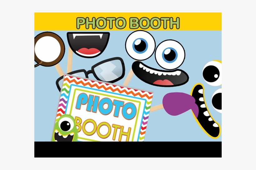 Cute Sweet Little Monster Eyes Mouth Funny Goody Cut - Monster Party Props, transparent png download