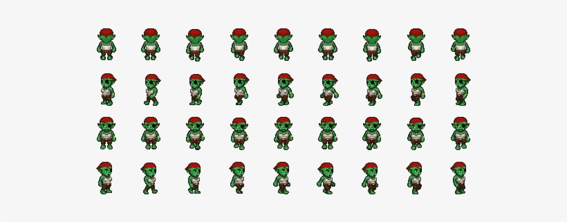 Orc Piratess - Pixel Art Orc, transparent png download