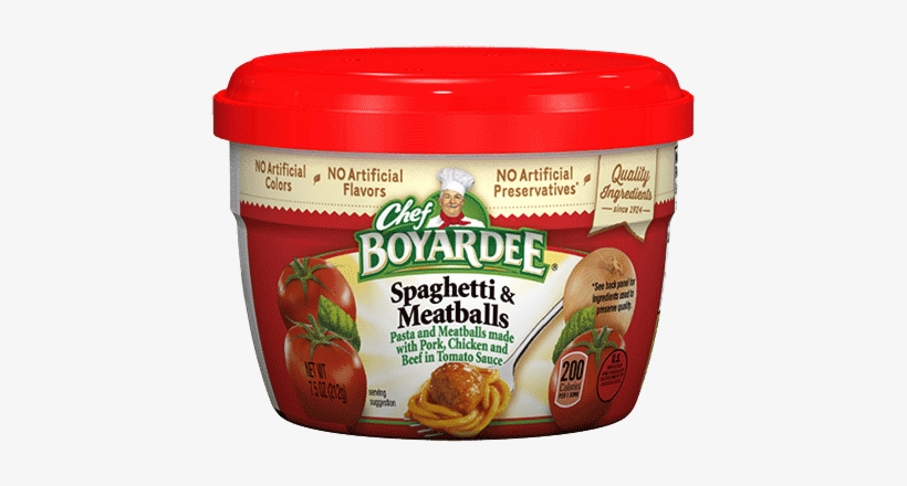 Chef Boyardee Microwavable Bowls - Chef Boyardee Spaghetti And Meatballs, transparent png download