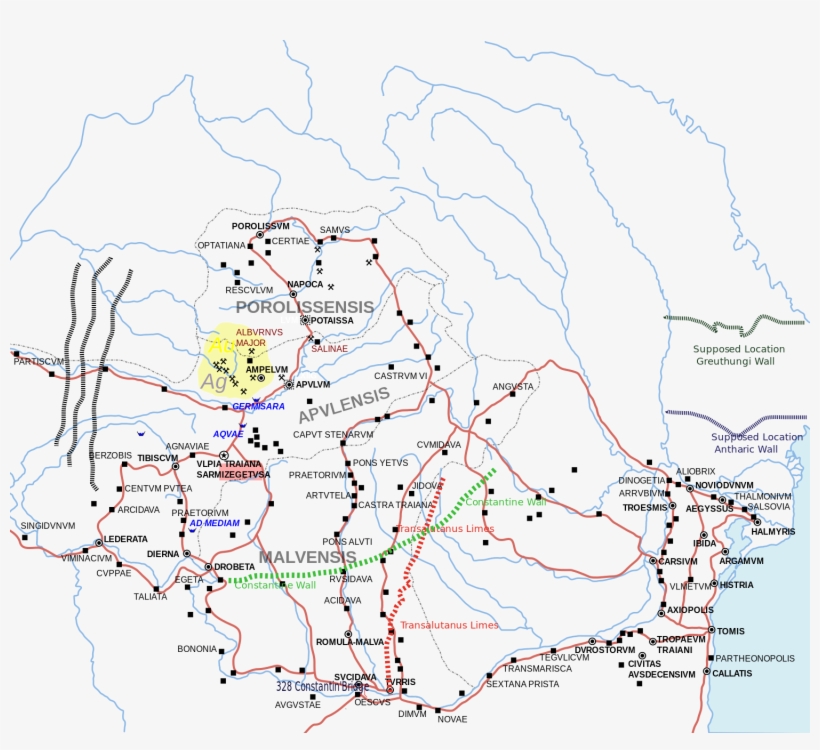 Roman Gothic Walls Romania Plain - Roman Dacia, transparent png download