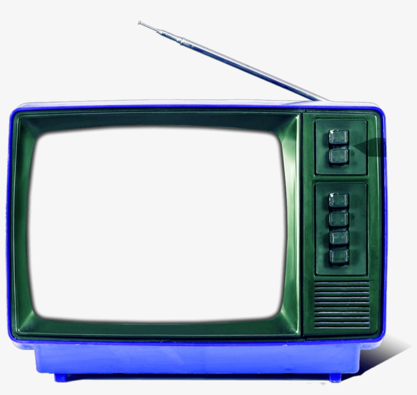 Ftestickers Television Tv Retro Vintage Blue - Television, transparent png download