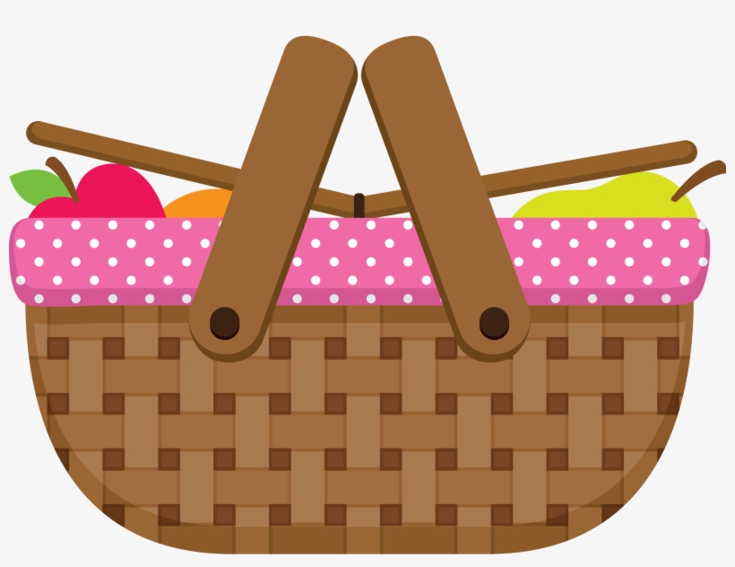 Jpg Royalty Free Stock Family Clipart Black And White - Picnic Basket Clipart, transparent png download