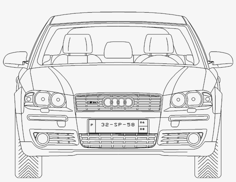 Cad And Bim Object - Audi, transparent png download