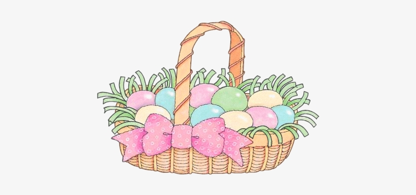 Easter Clipart Pink - Free Easter Basket Clip Art, transparent png download