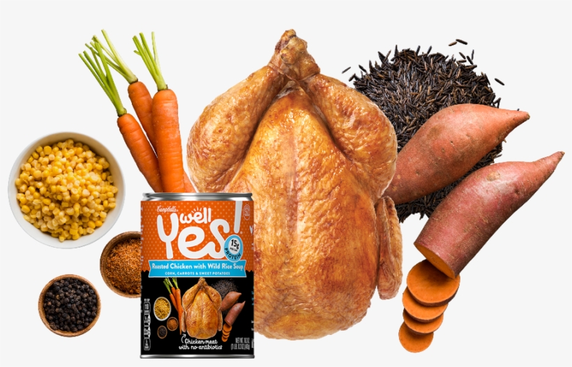 Roasted Chicken & Wild Rice Soup - Campbell's Well Yes Tomato Carrot Bisque Soup Campbells, transparent png download