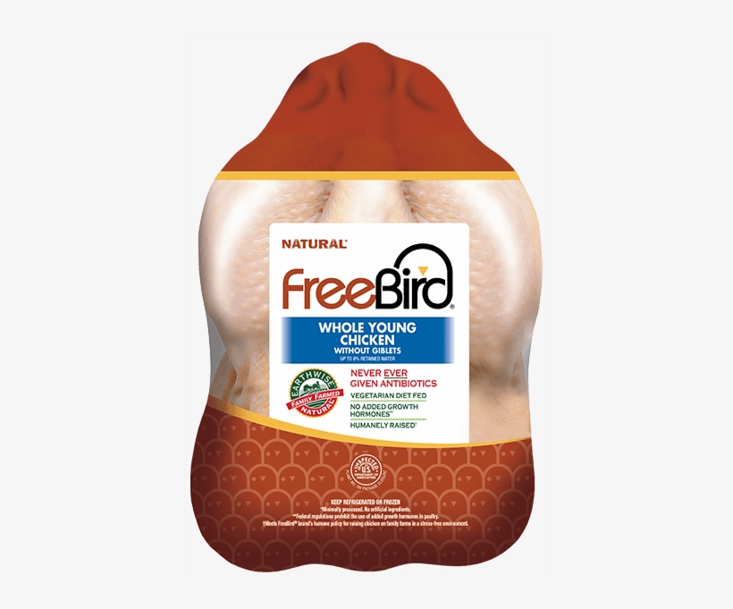 Natural* Whole Young Chicken - Free Bird Whole Chicken, transparent png download