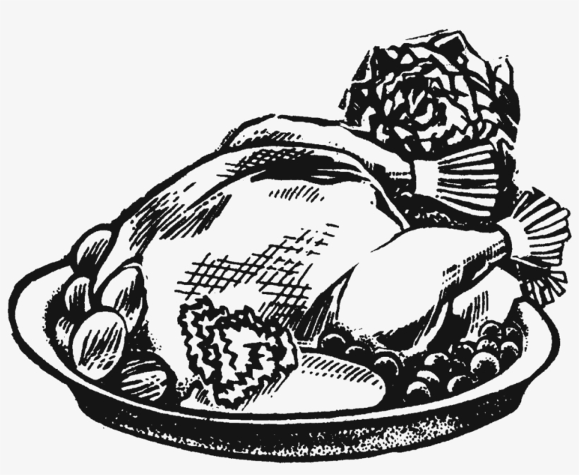 Chicken - Roasted Chicken Drwaing Png, transparent png download