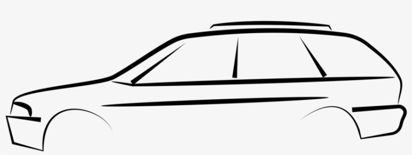 Car Door Drawing Mitsubishi Lancer Line Art - Drawing, transparent png download