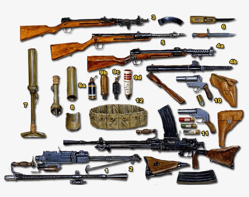 It Had Seven Pockets Each Holding Two Five-round Rifle - Ww2 Paratrooper Weapons, transparent png download