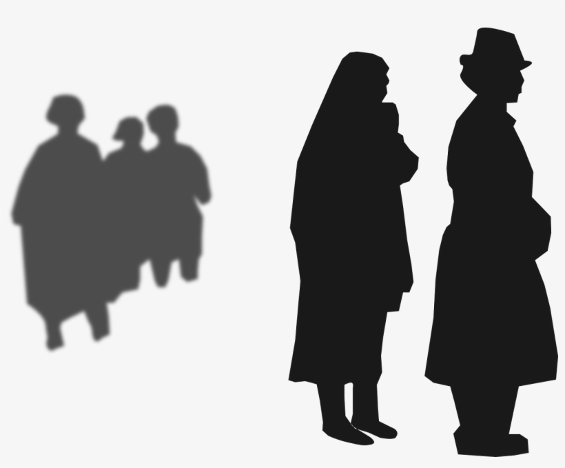 Free Vector People Attending Burrial Clip Art - Funeral Png, transparent png download