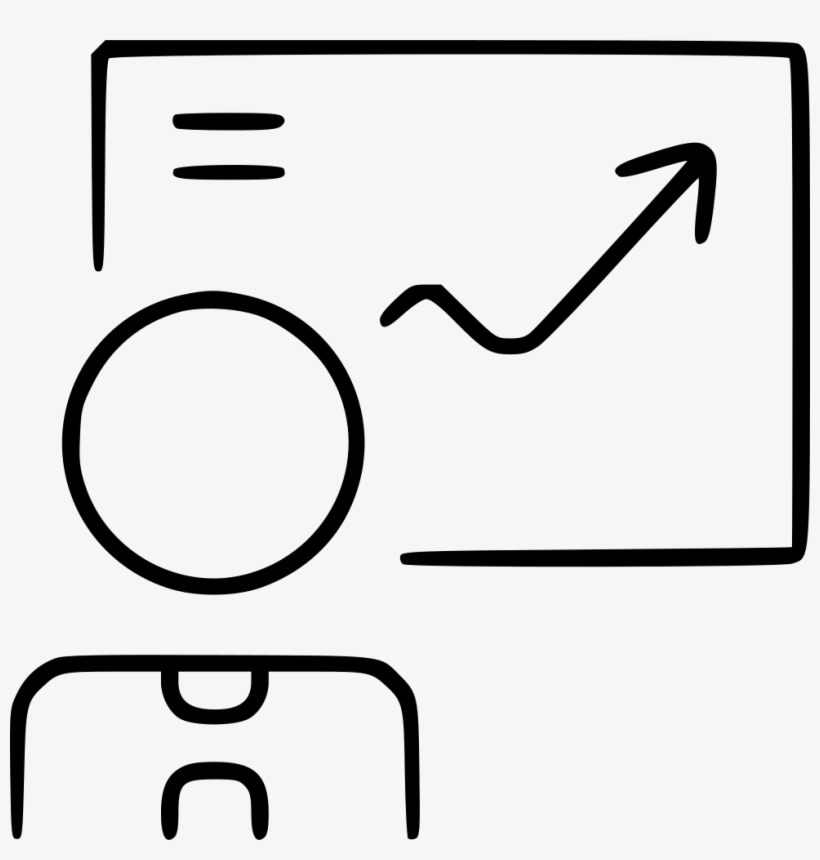 Businessman Infographic Presentation Success Arrow - Icon Infographic Free Download Png, transparent png download