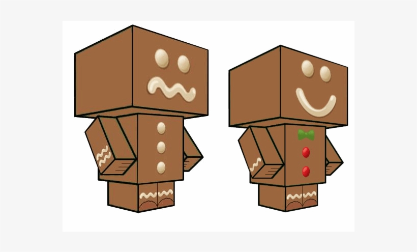 Christmas Gingerbread Paper Toy - Paper Toy Mandela, transparent png download