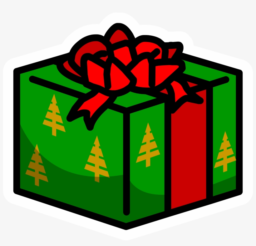 Image Result For Christmas Present Pin Cp - Club Penguin, transparent png download