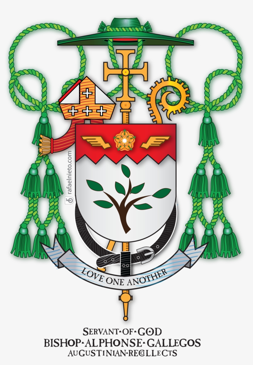 Coat Of Arms Bishop Alphonse Gallegos, Oar - Arias Coat Of Arms, transparent png download