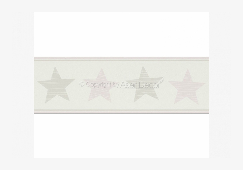 245707 Papel De Parede Bambino Xvii Estrelas Rosa Bege - Triangle, transparent png download