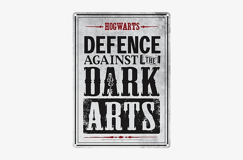 Defence Against The Dark Arts Metal Sign - Defence Against The Dark Arts, transparent png download