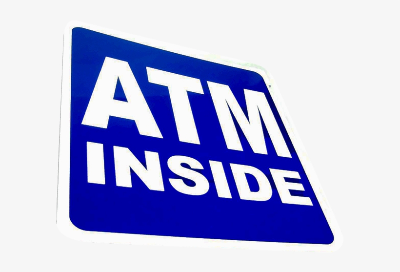 Atm Metal Sign - Automated Teller Machine, transparent png download