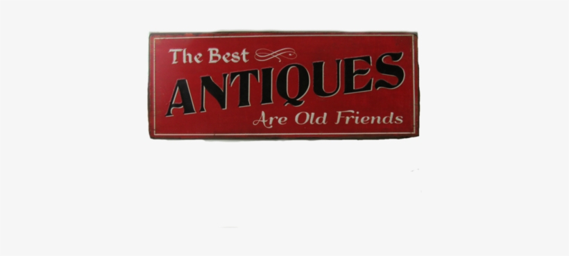 'antiques' Metal Sign, Red, Home & Garden,, transparent png download