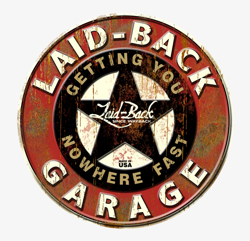 Zoom - Garage Star Embossed Metal Sign, transparent png download
