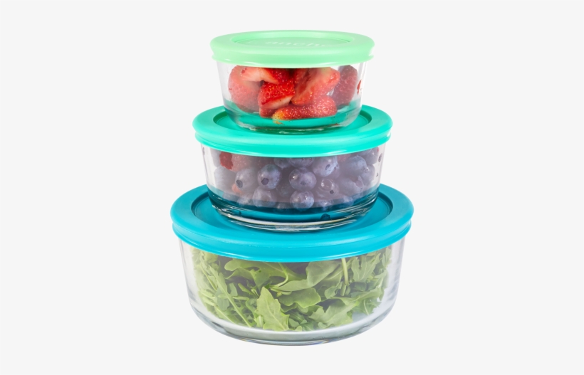 Small Round Glass Food Container Set - Anchor Hocking 6-pc. Food Storage Set No Size, transparent png download