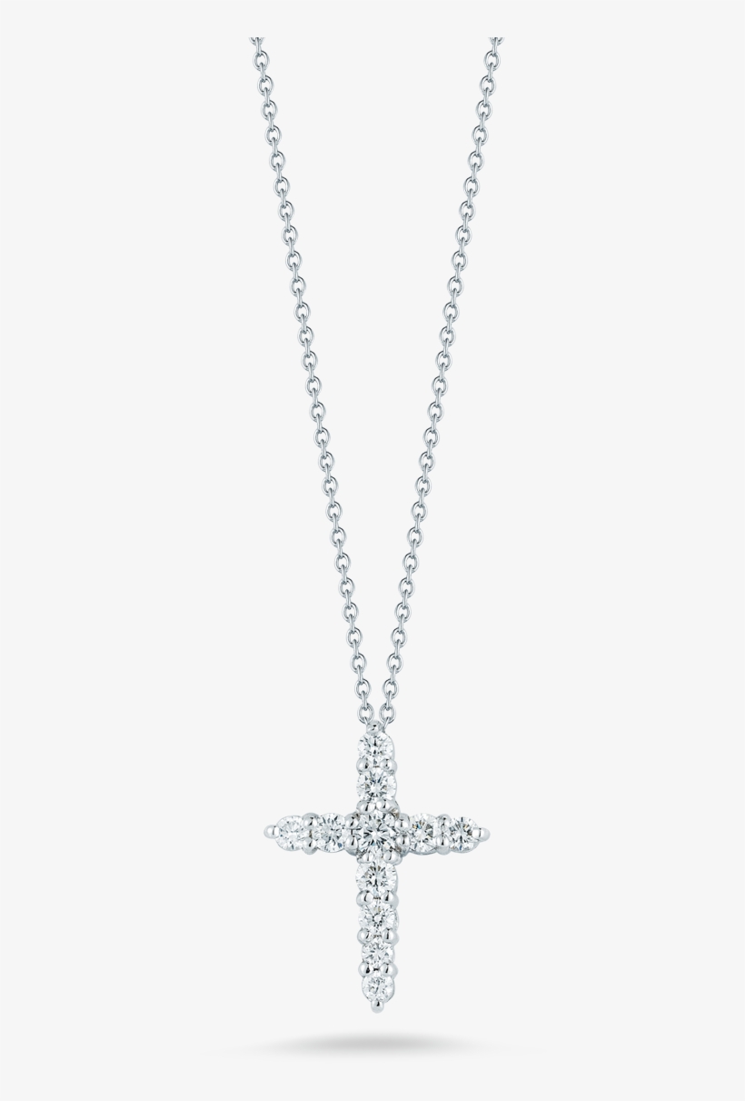 Roberto Coin Tiny Treasures 18k White Gold Cross - Morellato Gioia Saer20, transparent png download