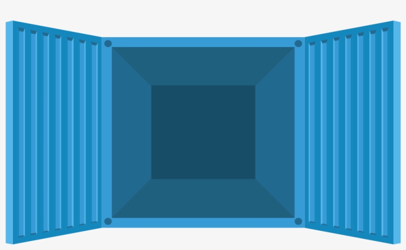 20' Steel Dry Cargo Container - Architecture, transparent png download