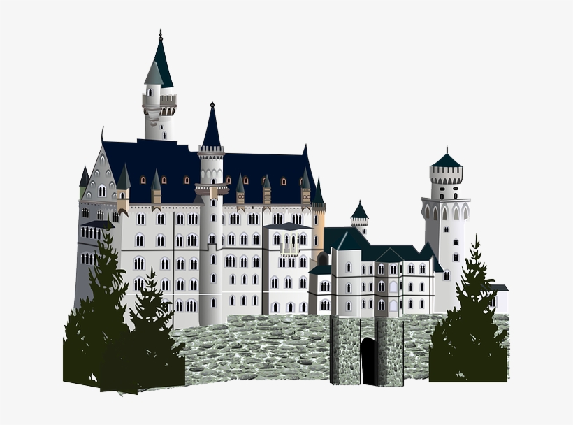 Clipart Mountain Castle - Neuschwanstein Castle, transparent png download