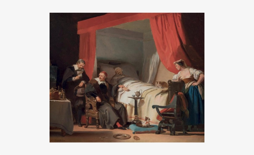 Le Cardinal Mazarin Au Chevet D'un Peintre - Dying Man's Regrets: Last Words, transparent png download
