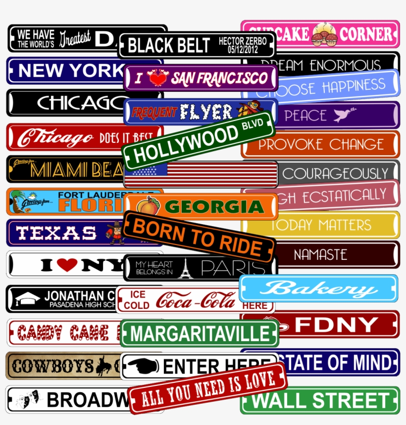 Wall Art Design Ideas - Margaritaville Novelty Metal Street Sign 3x18, transparent png download