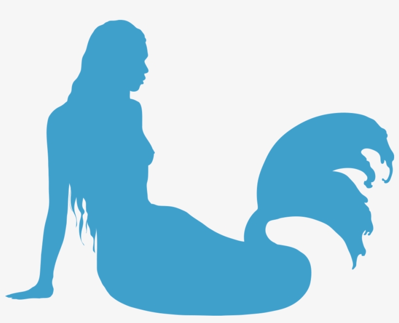 Mermaid Rain Silhouette, transparent png download