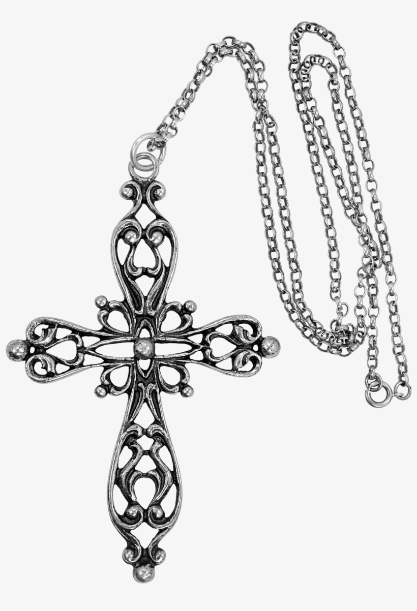 Large Danecraft Sterling Silver Filigree Cross Necklace - Large Sterling Silver Filigree Cross Danecraft, transparent png download