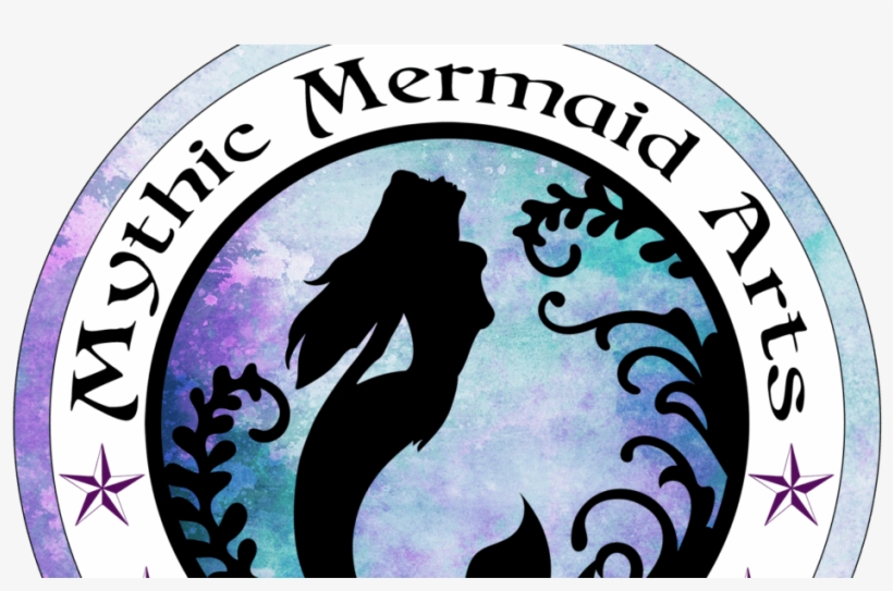 Cropped Mythicmermaidlogosticker 1 - Silhouette, transparent png download