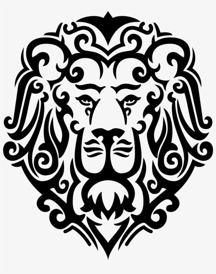 Lion Mural Vector - Clip Art, transparent png download