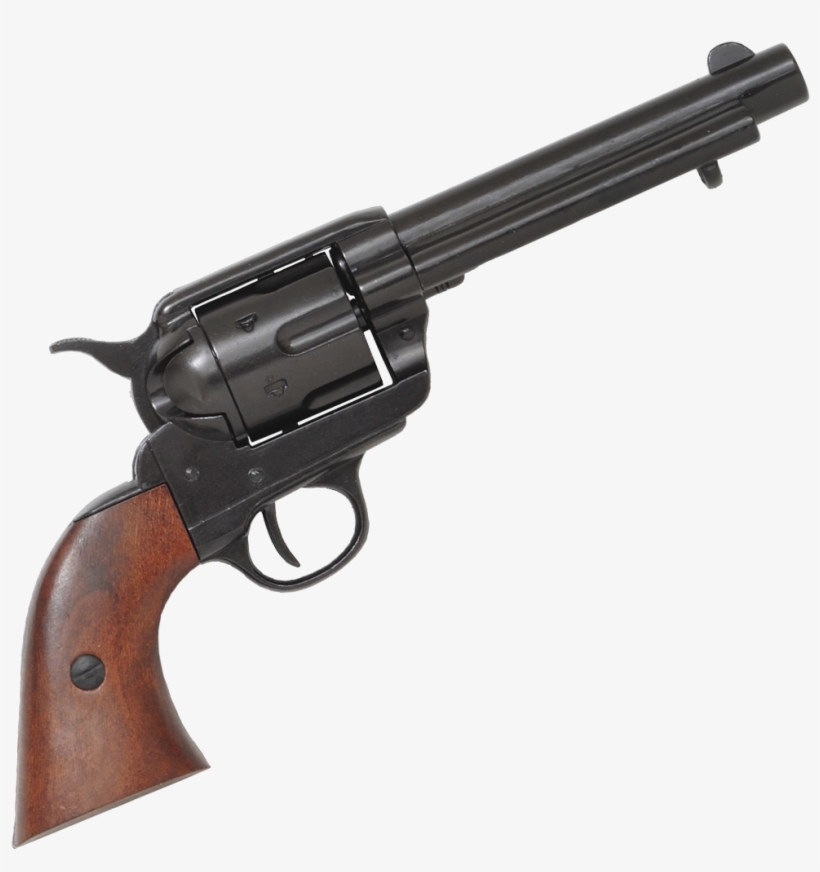 Png Handgun Graphic Free Download - Colt 45 Revolver Black, transparent png download