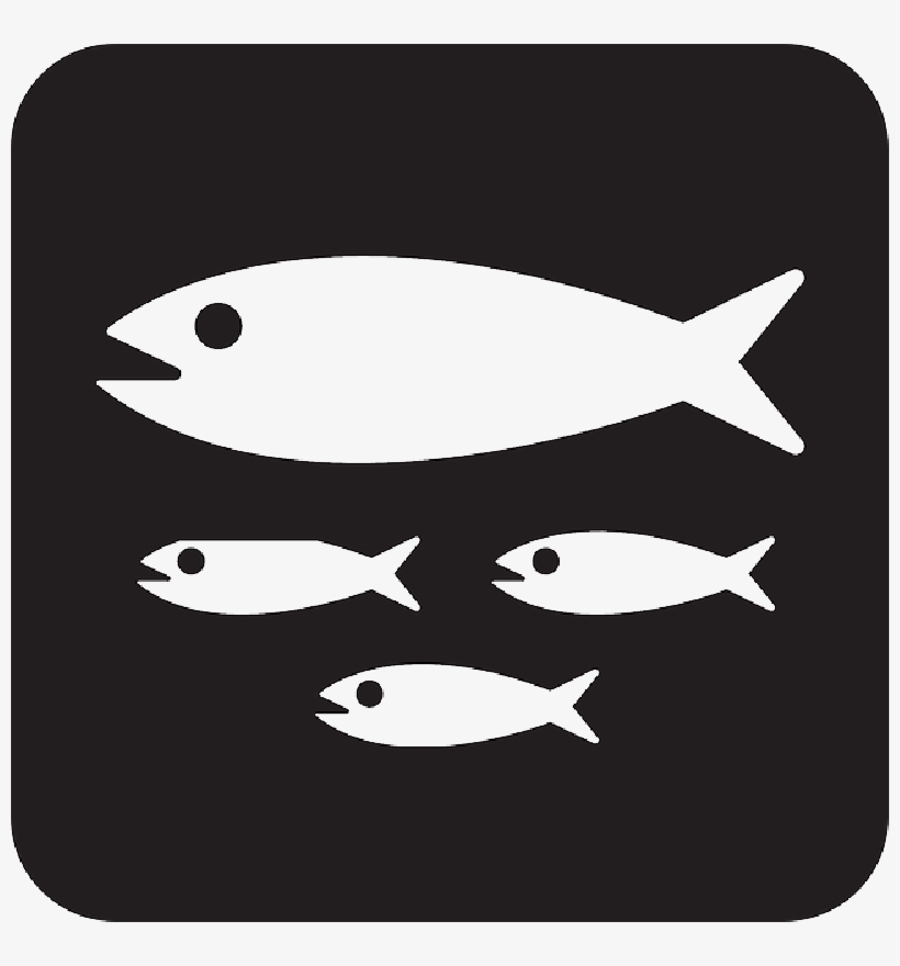 Mb Image/png - Fish Black And White Symbol, transparent png download