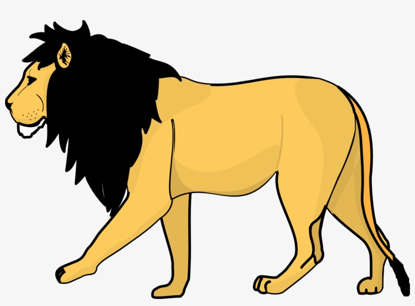Lion Cliparts - Clipart Black And White Lion, transparent png download