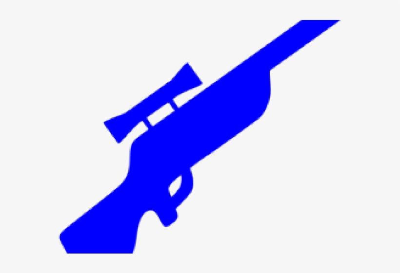 Snipers Clipart Blue - Icon Rifle, transparent png download