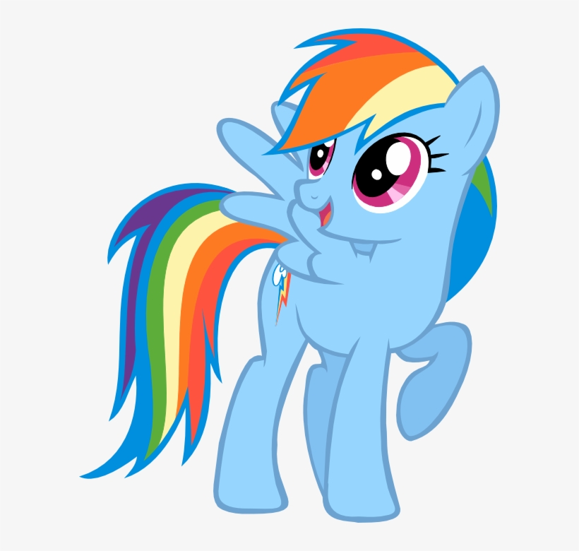 Fanmade Rainbow Dash Vector - Pony Rainbow Dash Png, transparent png download